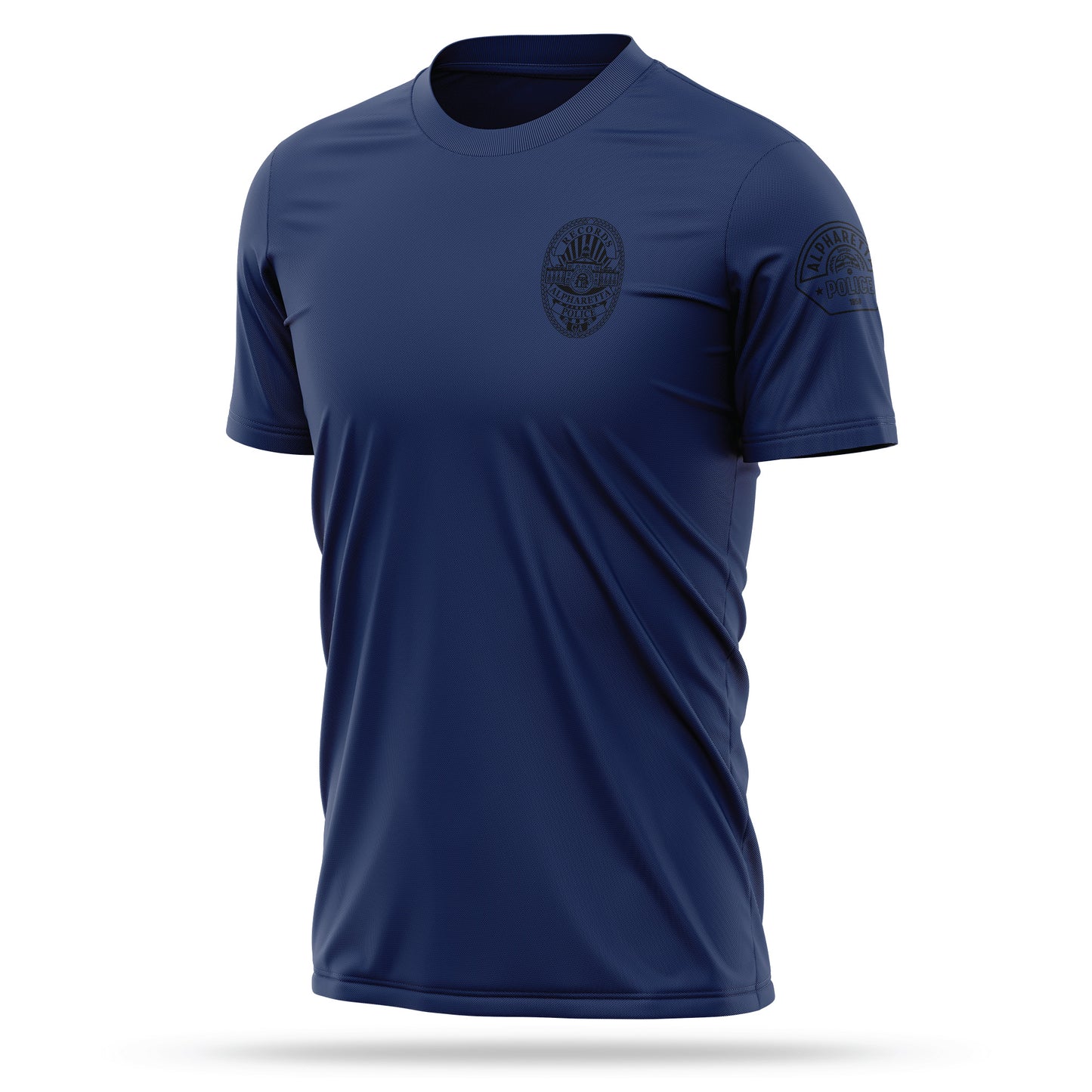 [ALPHARETTA PD] RECORDS Utility Shirt [NVY/BLK]-13 Fifty Apparel