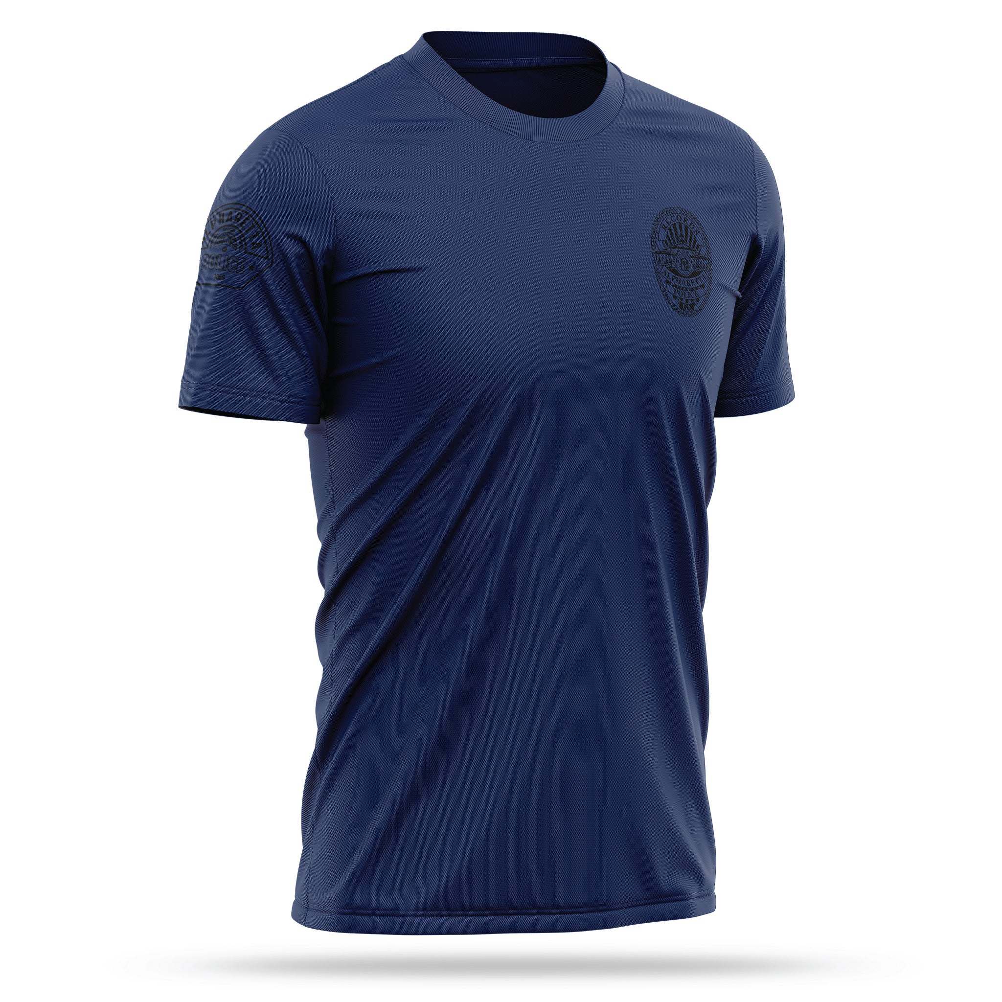 [ALPHARETTA PD] RECORDS Utility Shirt [NVY/BLK]-13 Fifty Apparel