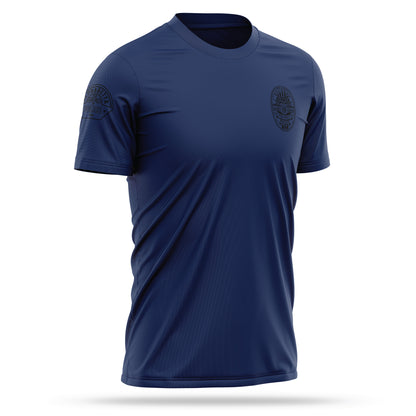 [ALPHARETTA PD] RECORDS Utility Shirt [NVY/BLK]-13 Fifty Apparel