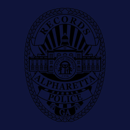 [ALPHARETTA PD] RECORDS Utility Shirt [NVY/BLK]-13 Fifty Apparel