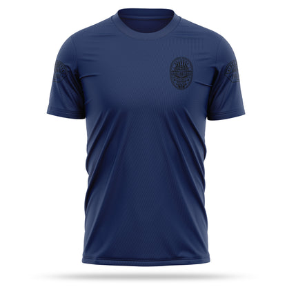 [ALPHARETTA PD] RECORDS Utility Shirt [NVY/BLK]-13 Fifty Apparel