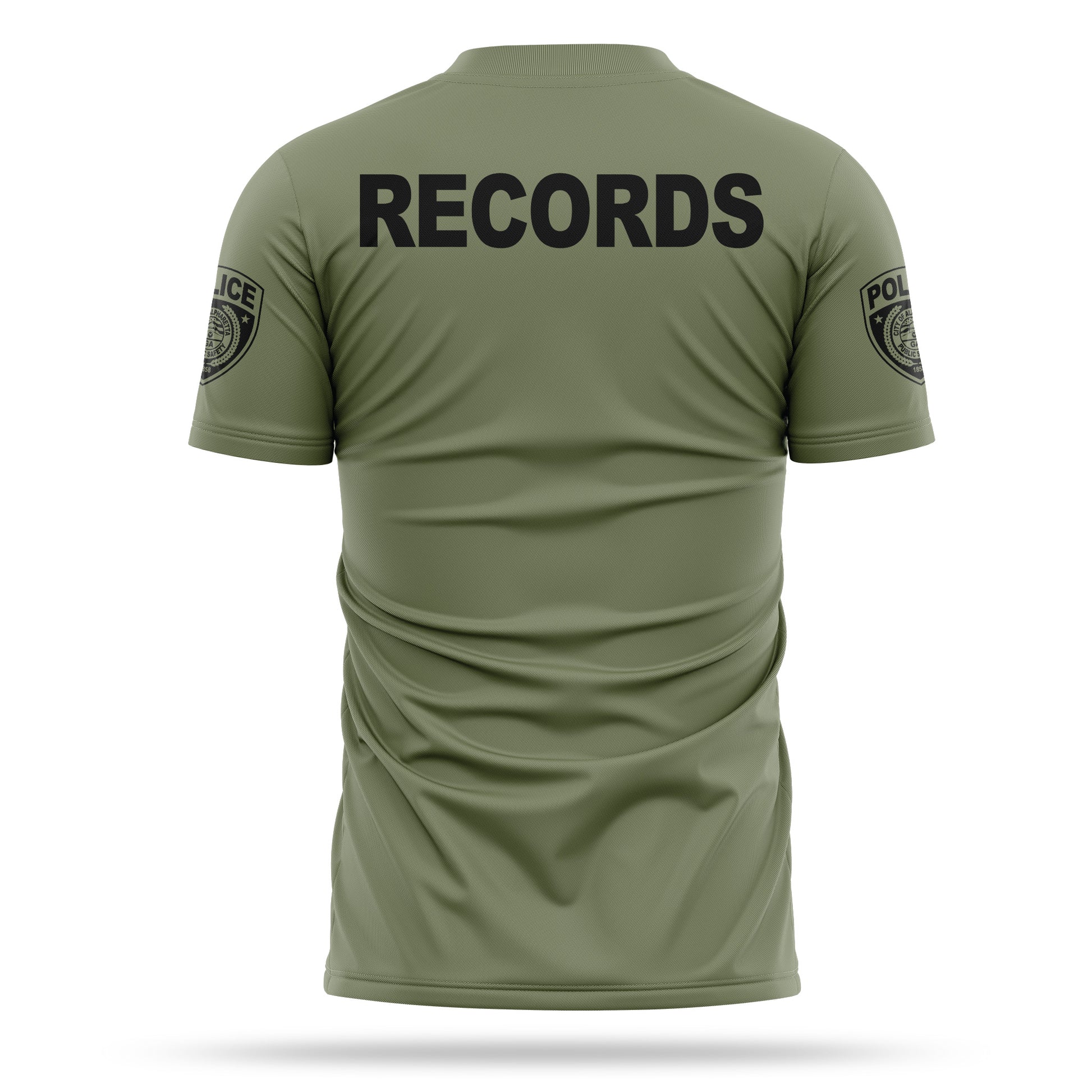 [ALPHARETTA PD] RECORDS Utility Shirt [ODGRN/BLK]-13 Fifty Apparel
