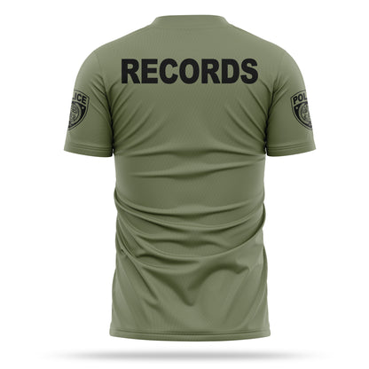 [ALPHARETTA PD] RECORDS Utility Shirt [ODGRN/BLK]-13 Fifty Apparel