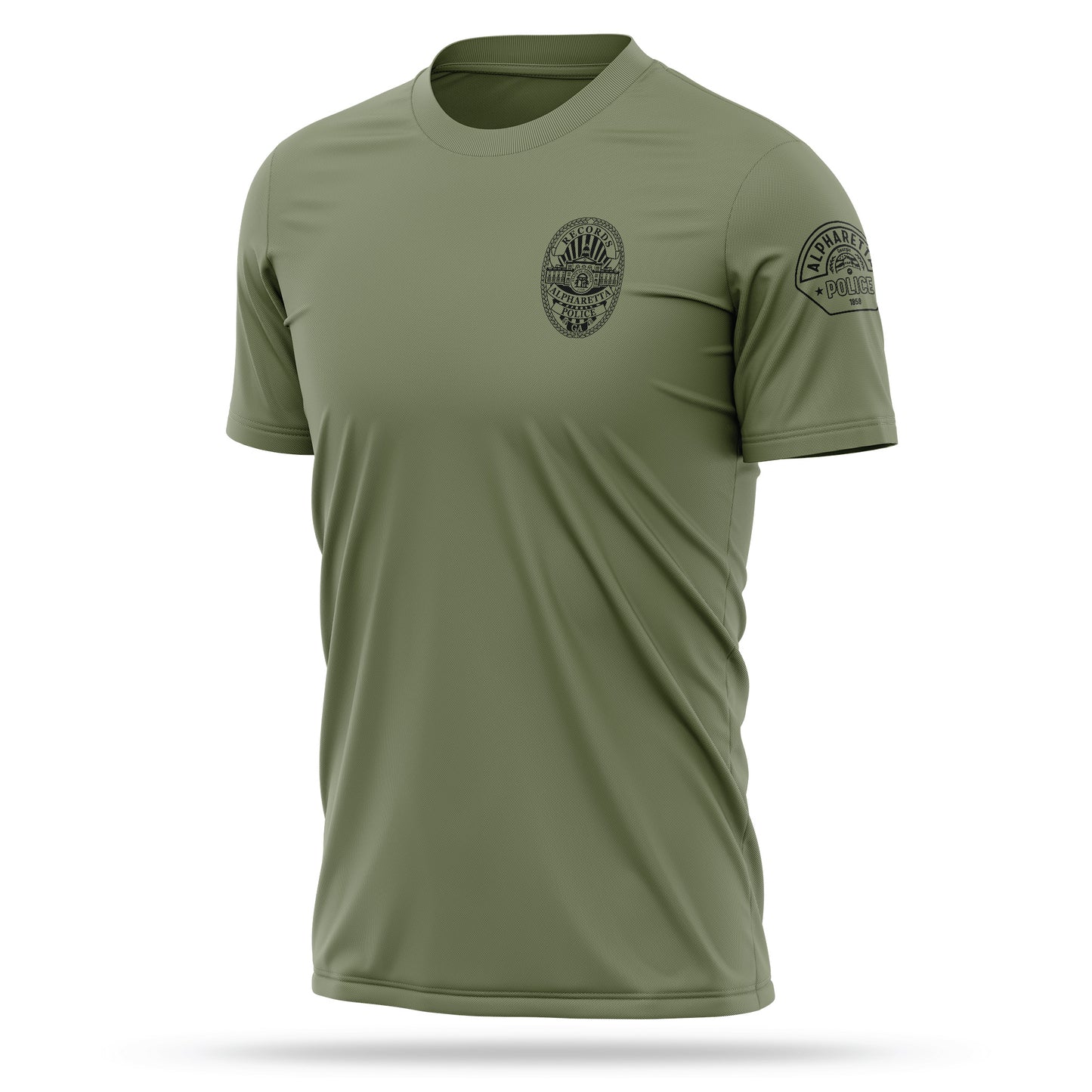 [ALPHARETTA PD] RECORDS Utility Shirt [ODGRN/BLK]-13 Fifty Apparel