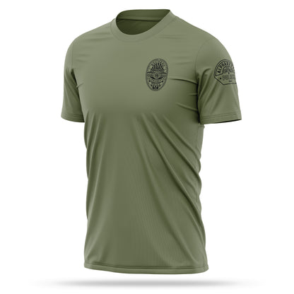 [ALPHARETTA PD] RECORDS Utility Shirt [ODGRN/BLK]-13 Fifty Apparel