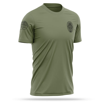 [ALPHARETTA PD] RECORDS Utility Shirt [ODGRN/BLK]-13 Fifty Apparel