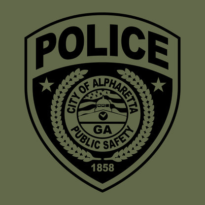 [ALPHARETTA PD] RECORDS Utility Shirt [ODGRN/BLK]-13 Fifty Apparel