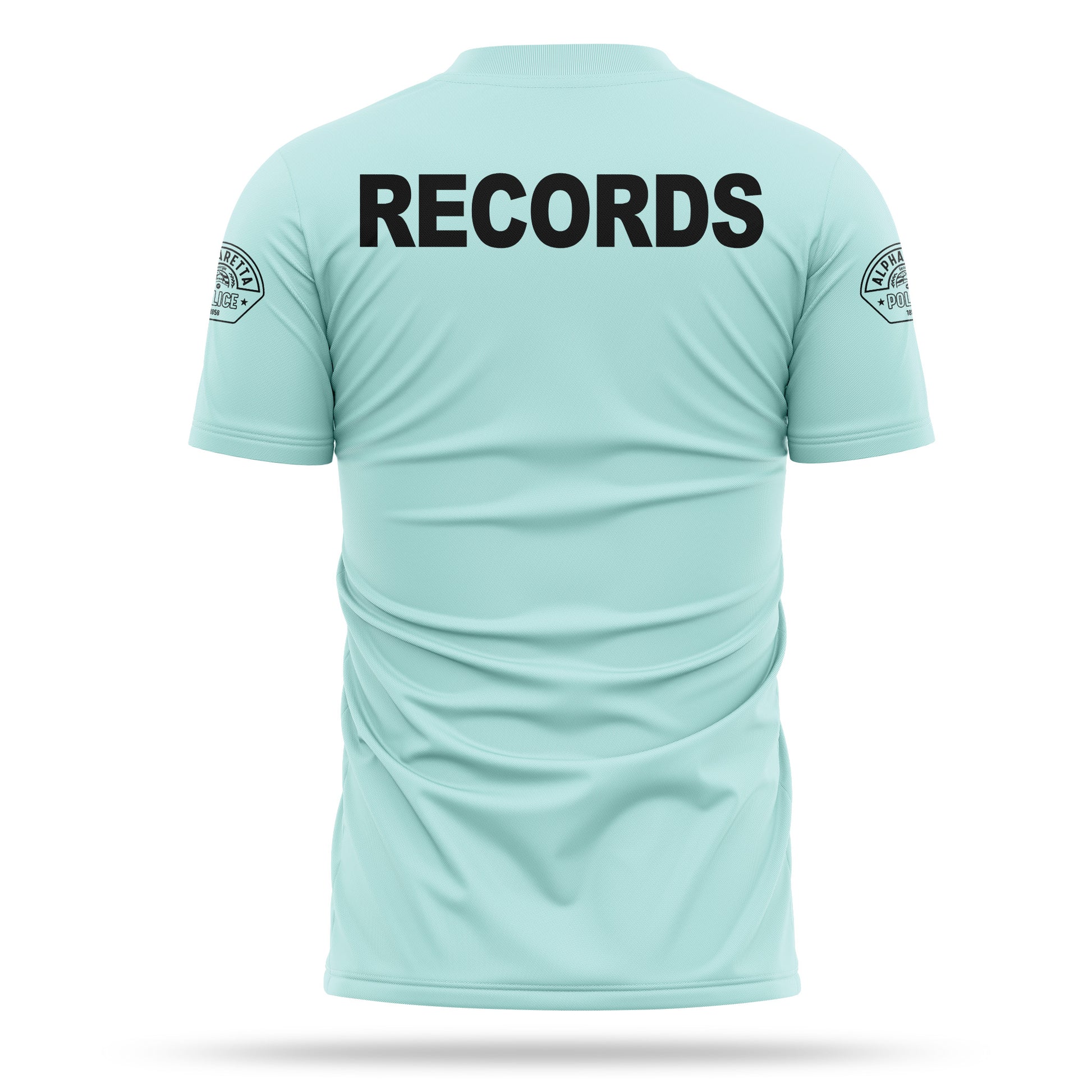 [ALPHARETTA PD] RECORDS Utility Shirt [SEAFR/BLK]-13 Fifty Apparel