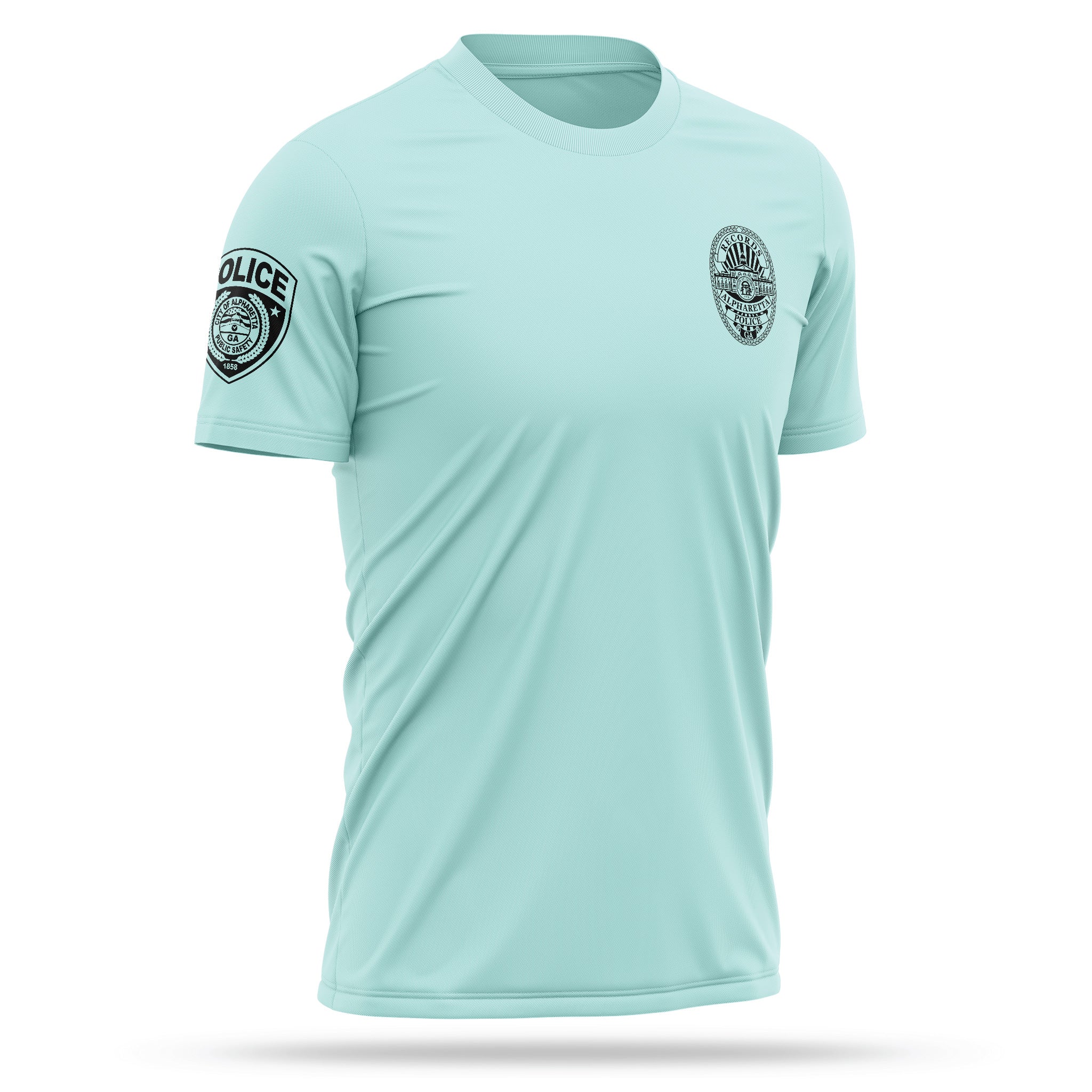 [ALPHARETTA PD] RECORDS Utility Shirt [SEAFR/BLK]-13 Fifty Apparel