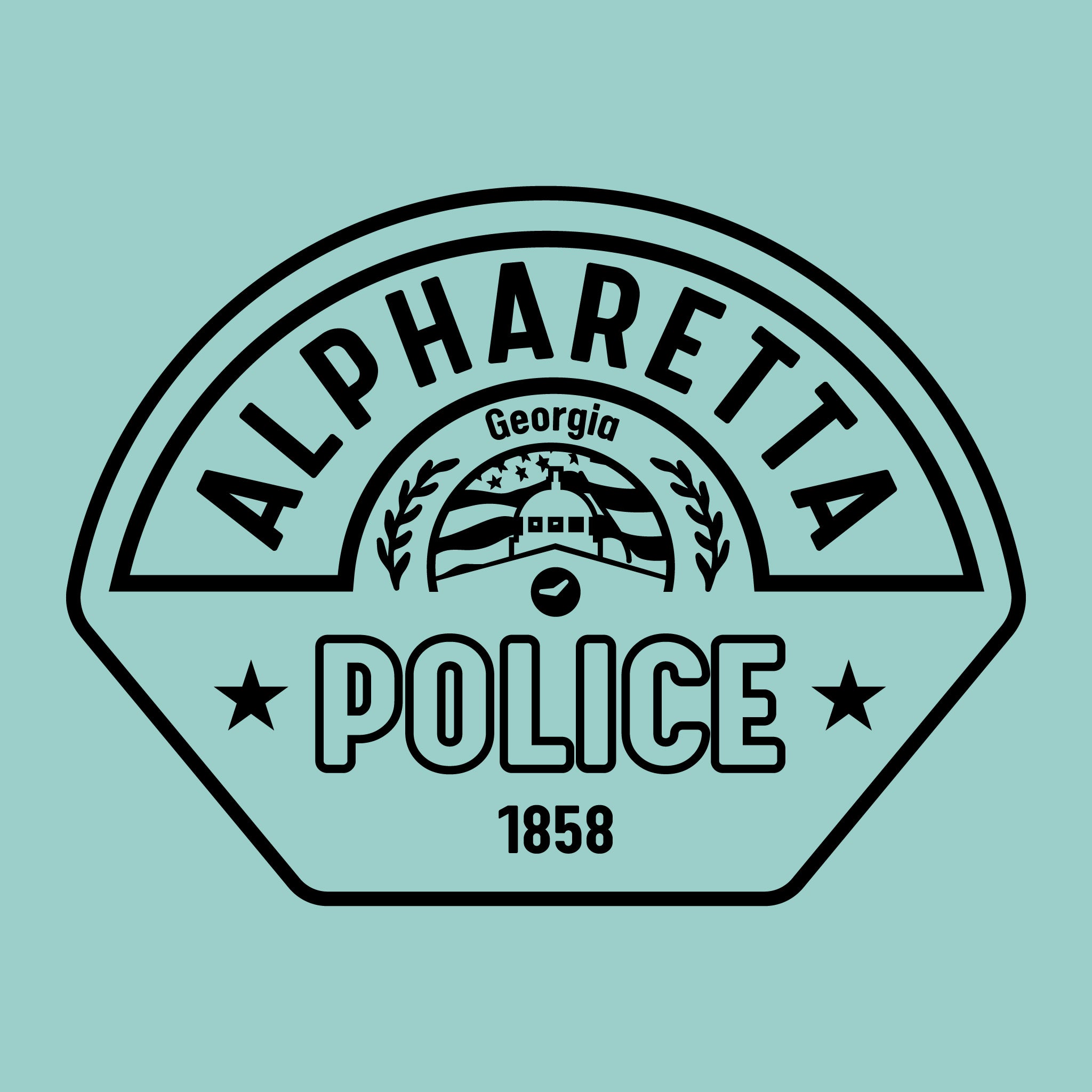[ALPHARETTA PD] RECORDS Utility Shirt [SEAFR/BLK]-13 Fifty Apparel