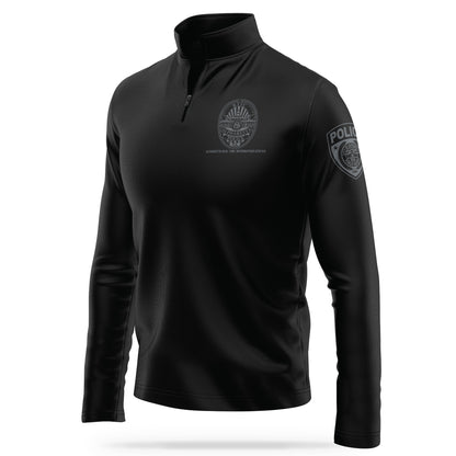 [ALPHARETTA PD] RTIC Quarter Zip [BLK/GRY]-13 Fifty Apparel