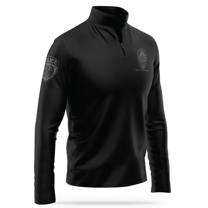 [ALPHARETTA PD] RTIC Quarter Zip [BLK/GRY]-13 Fifty Apparel