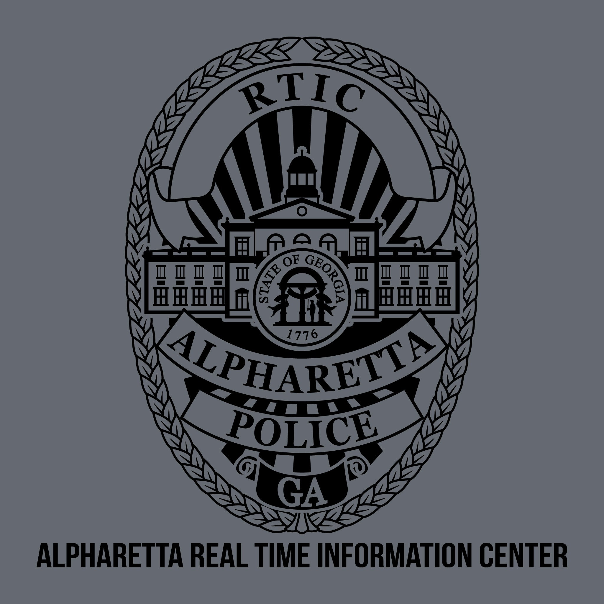 [ALPHARETTA PD] RTIC Utility Shirt [CHR/BLK]-13 Fifty Apparel