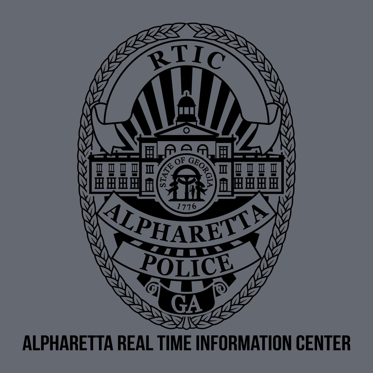 [ALPHARETTA PD] RTIC Utility Shirt [CHR/BLK]-13 Fifty Apparel