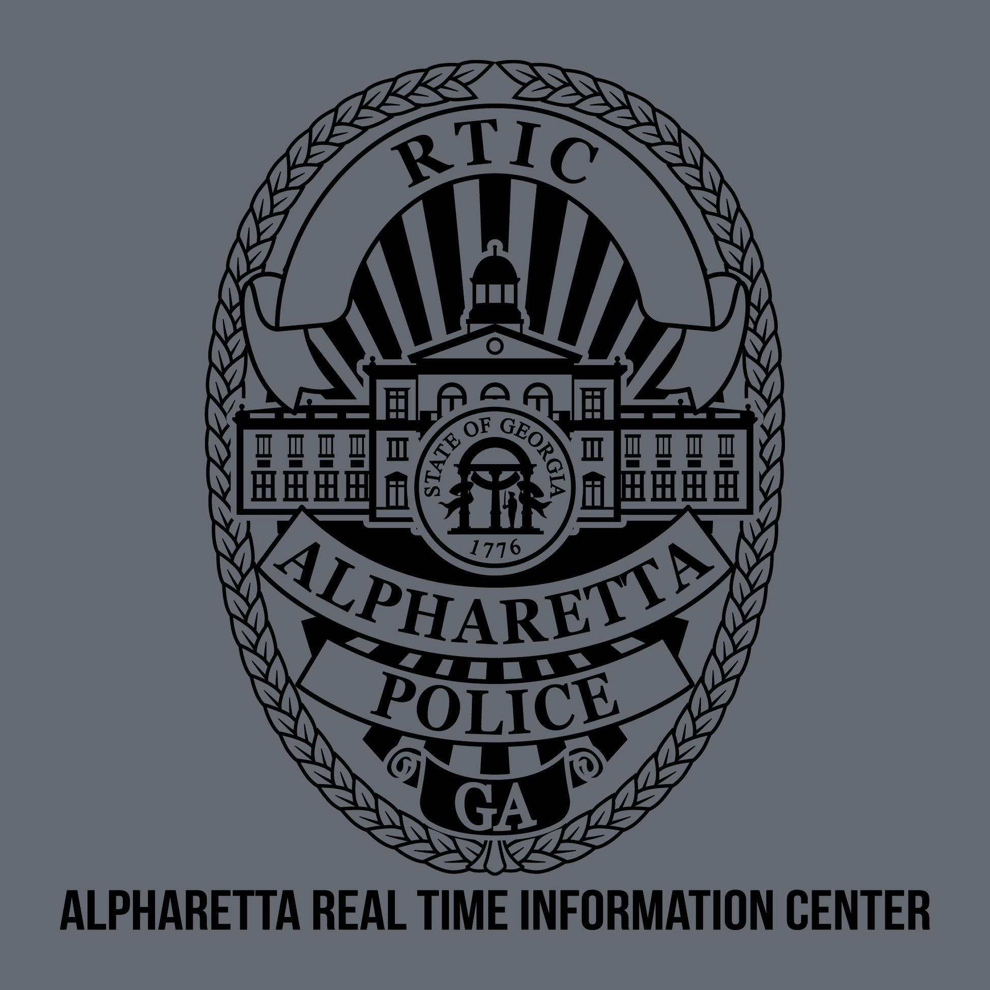 [ALPHARETTA PD] RTIC Utility Shirt [CHR/BLK]-13 Fifty Apparel