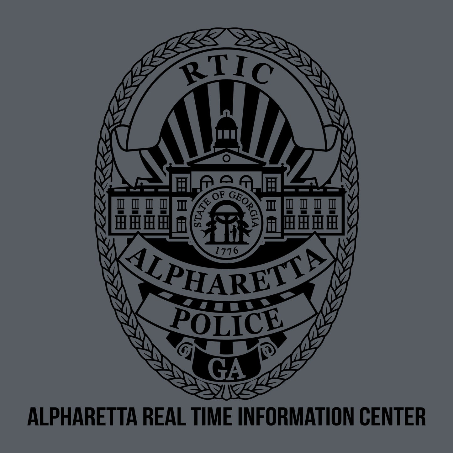 [ALPHARETTA PD] RTIC Utility Shirt [CHR/BLK]-13 Fifty Apparel