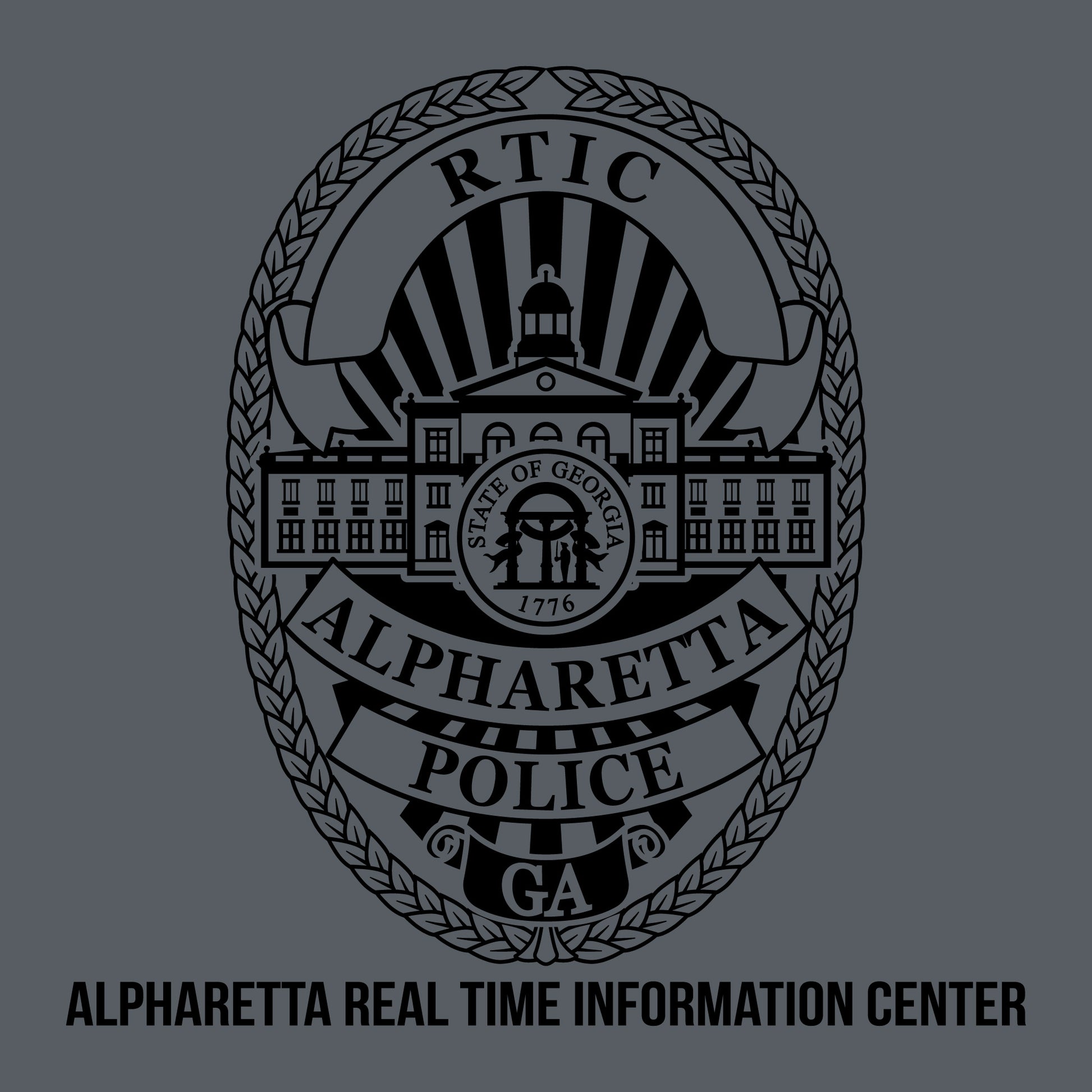 [ALPHARETTA PD] RTIC Utility Shirt [CHR/BLK]-13 Fifty Apparel