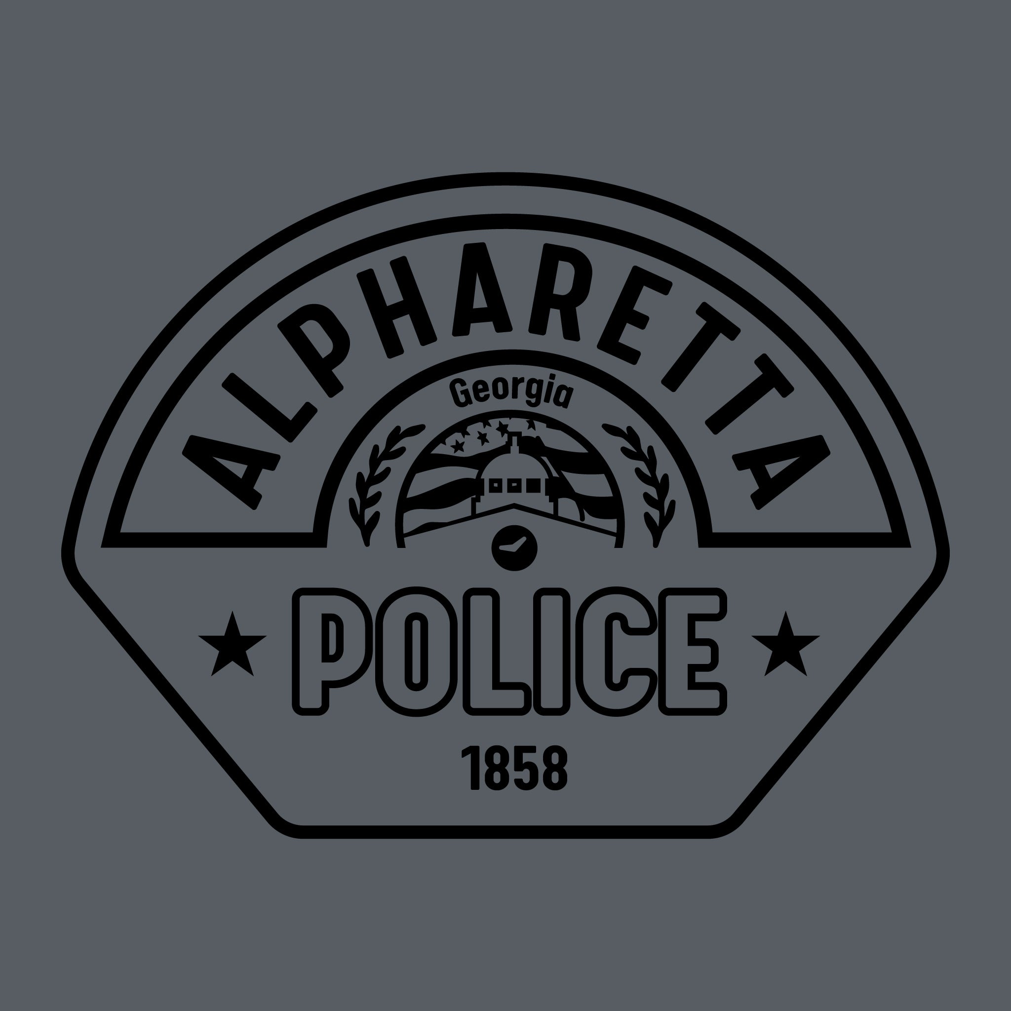 [ALPHARETTA PD] RTIC Utility Shirt [CHR/BLK]-13 Fifty Apparel