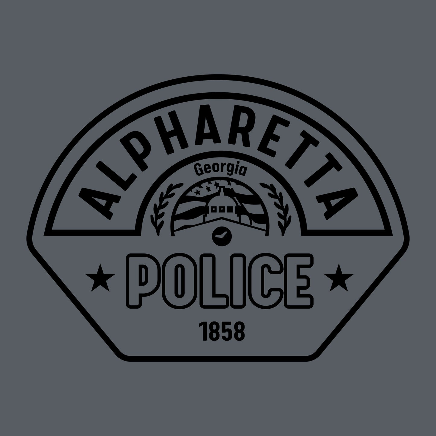 [ALPHARETTA PD] RTIC Utility Shirt [CHR/BLK]-13 Fifty Apparel