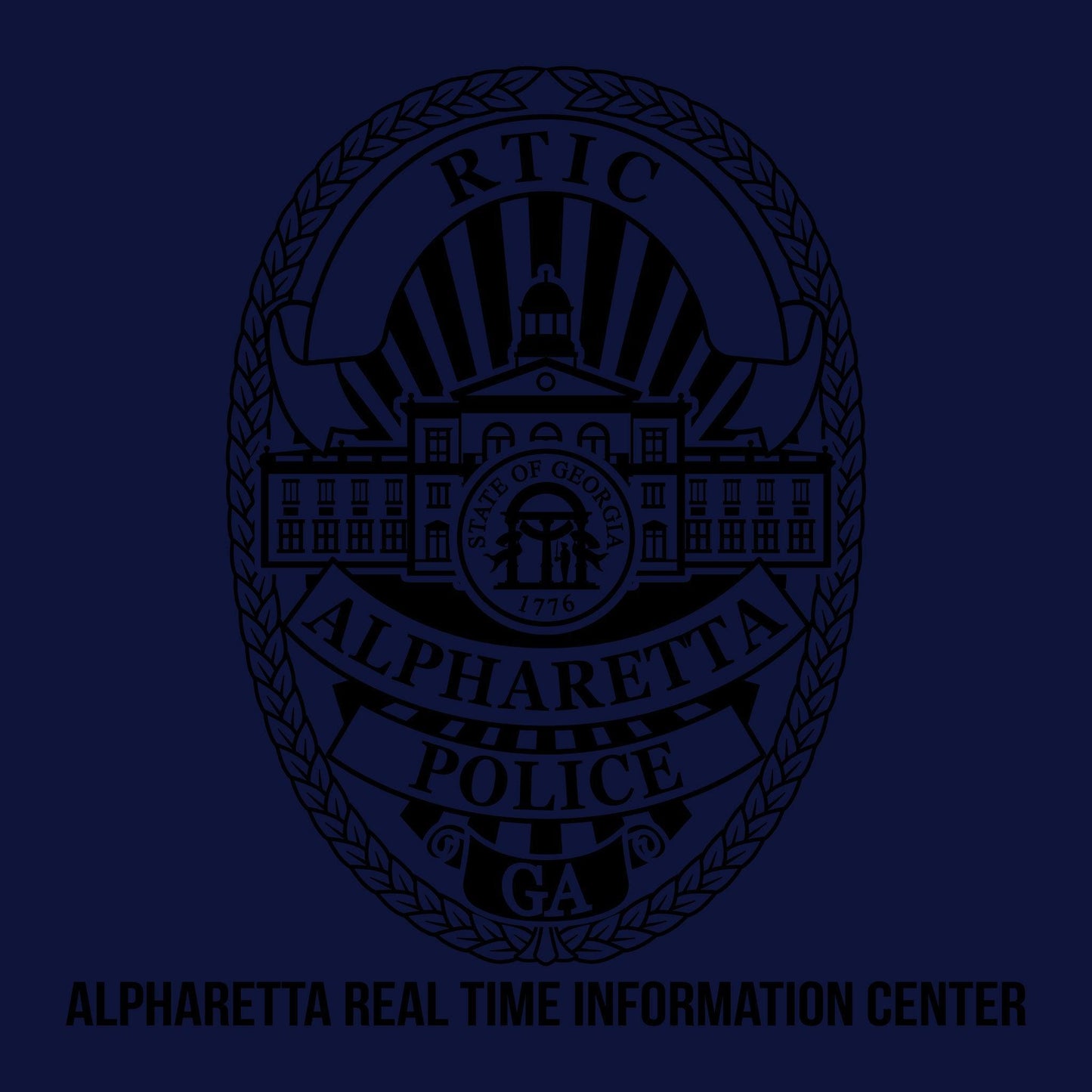 [ALPHARETTA PD] RTIC Utility Shirt [NVY/BLK]-13 Fifty Apparel