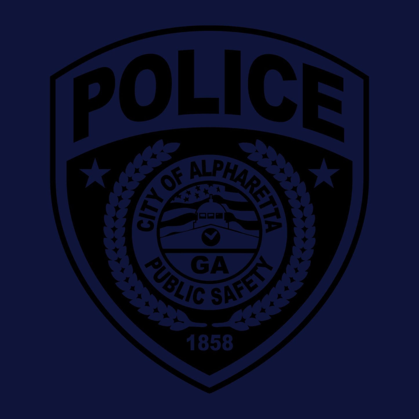 [ALPHARETTA PD] RTIC Utility Shirt [NVY/BLK]-13 Fifty Apparel