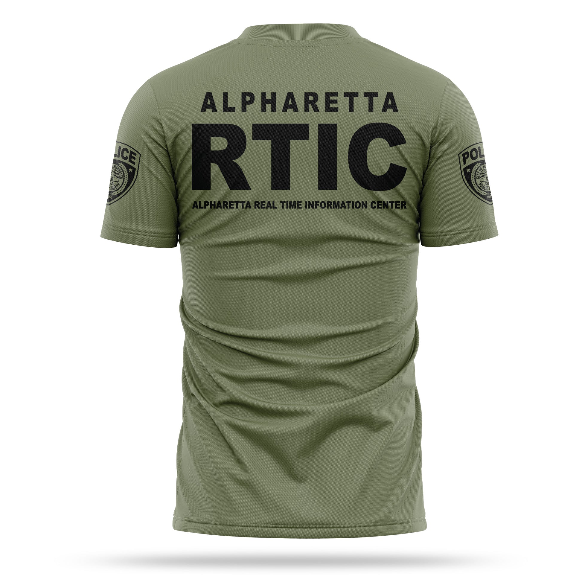 [ALPHARETTA PD] RTIC Utility Shirt [ODGRN/BLK]-13 Fifty Apparel