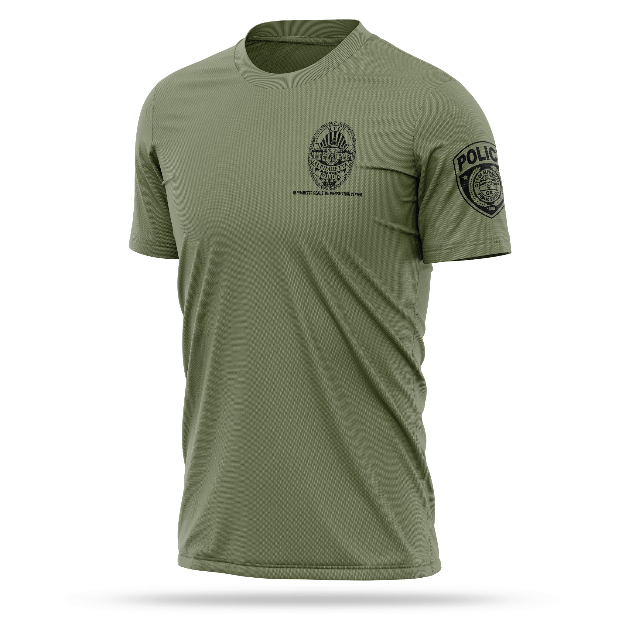 [ALPHARETTA PD] RTIC Utility Shirt [ODGRN/BLK]-13 Fifty Apparel