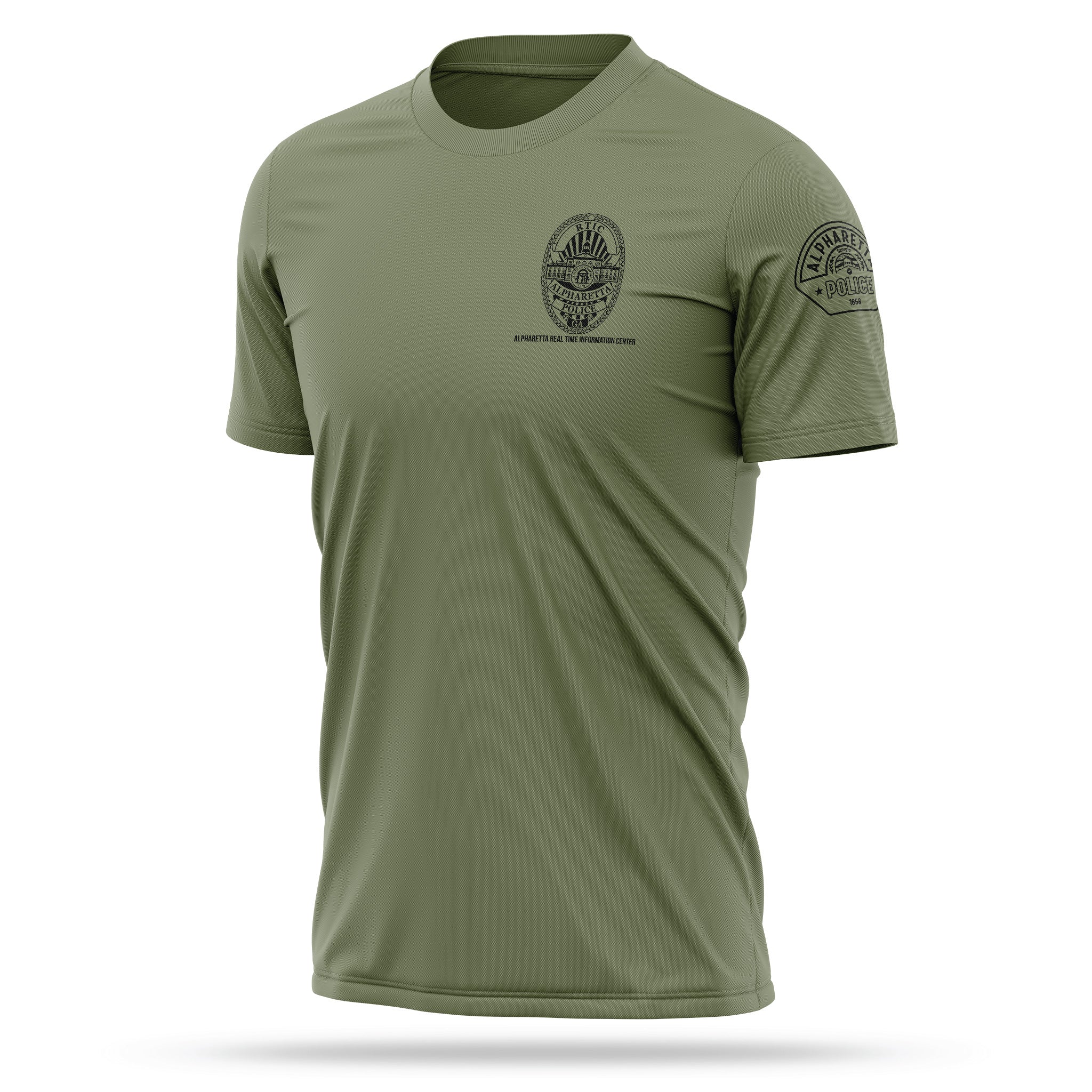 [ALPHARETTA PD] RTIC Utility Shirt [ODGRN/BLK]-13 Fifty Apparel