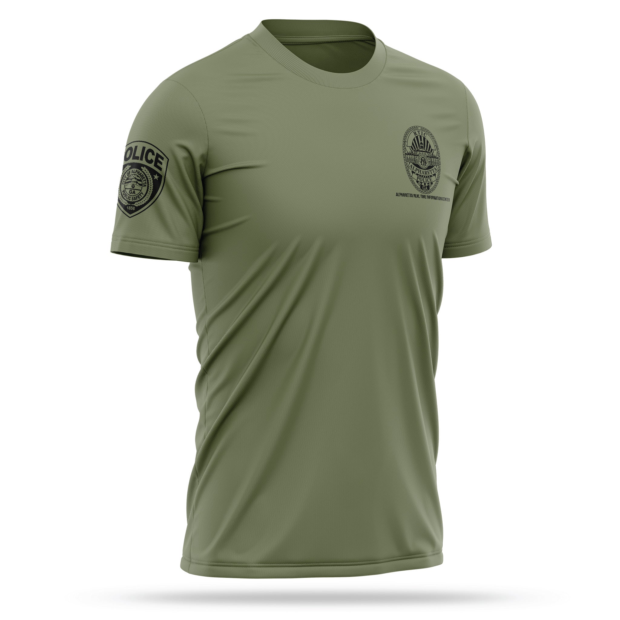 [ALPHARETTA PD] RTIC Utility Shirt [ODGRN/BLK]-13 Fifty Apparel