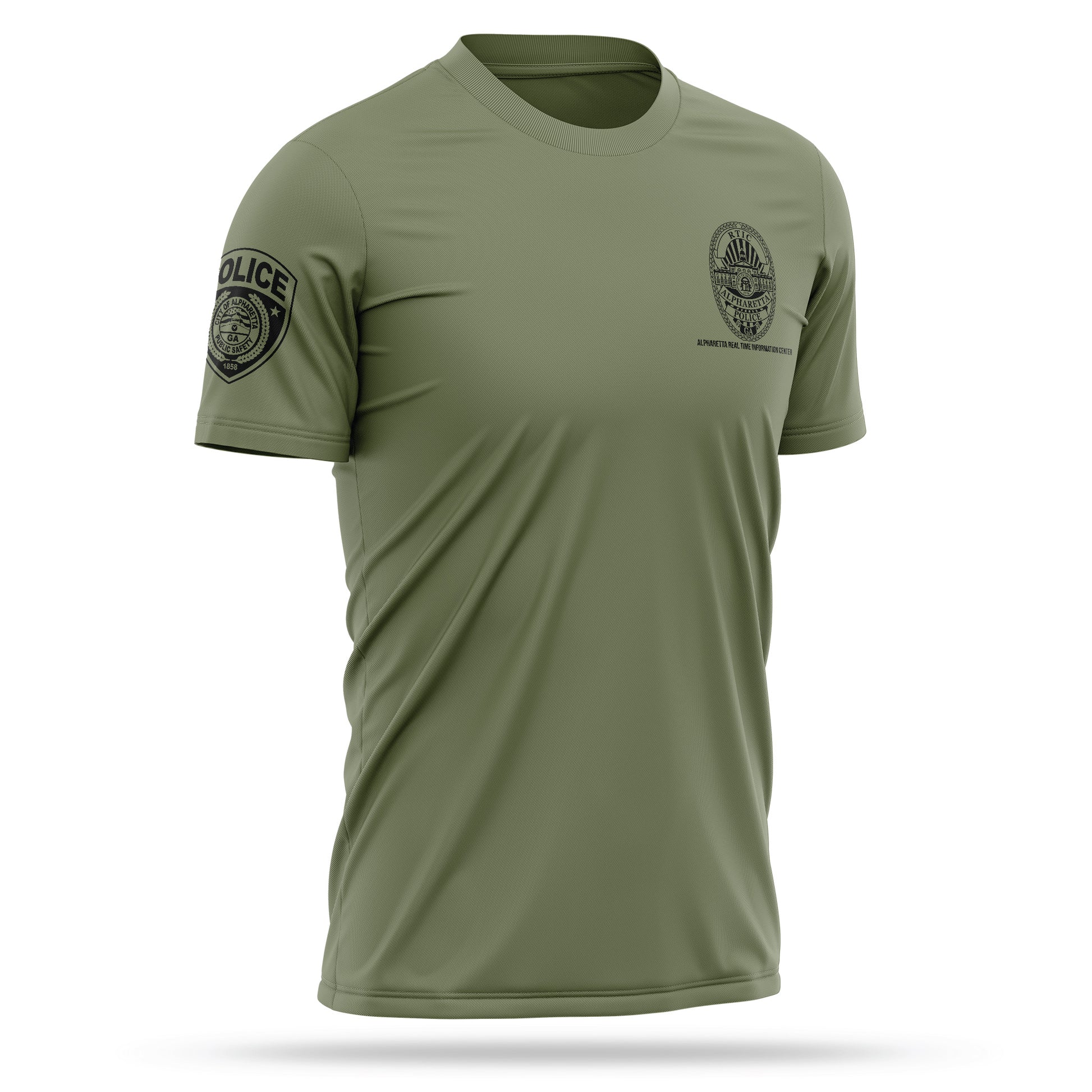 [ALPHARETTA PD] RTIC Utility Shirt [ODGRN/BLK]-13 Fifty Apparel
