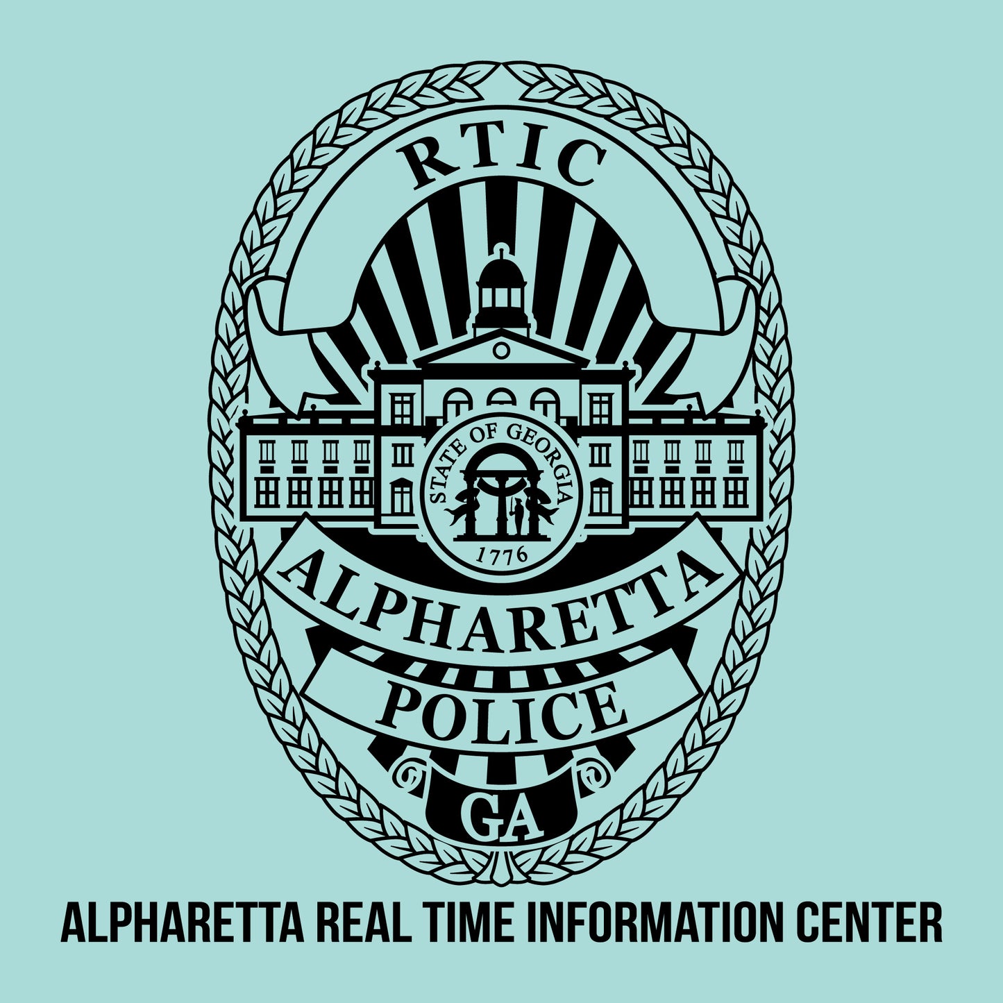 [ALPHARETTA PD] RTIC Utility Shirt [SEAFR/BLK]-13 Fifty Apparel