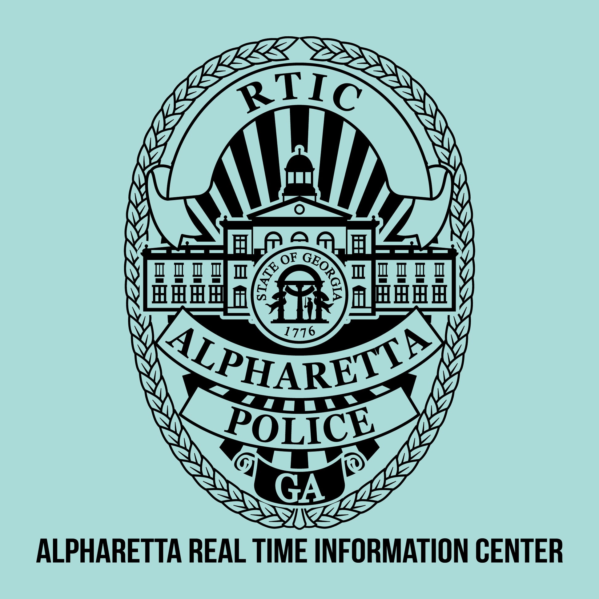 [ALPHARETTA PD] RTIC Utility Shirt [SEAFR/BLK]-13 Fifty Apparel
