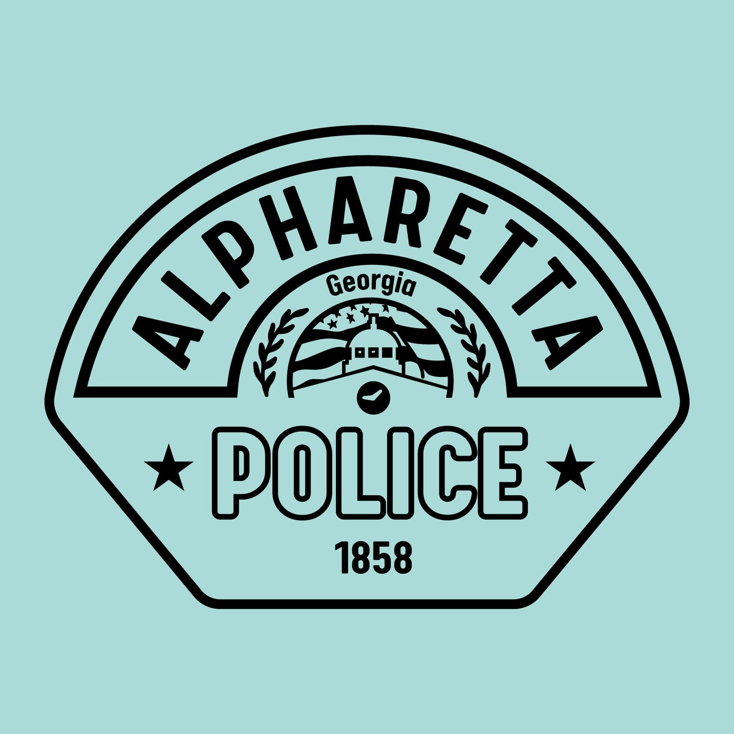 [ALPHARETTA PD] RTIC Utility Shirt [SEAFR/BLK]-13 Fifty Apparel
