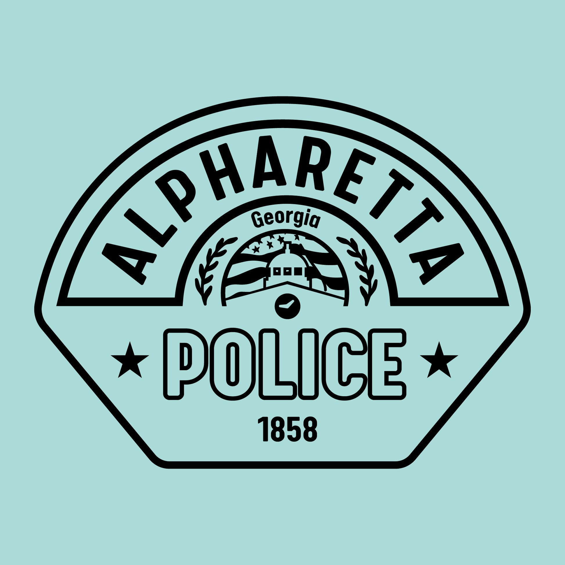 [ALPHARETTA PD] RTIC Utility Shirt [SEAFR/BLK]-13 Fifty Apparel