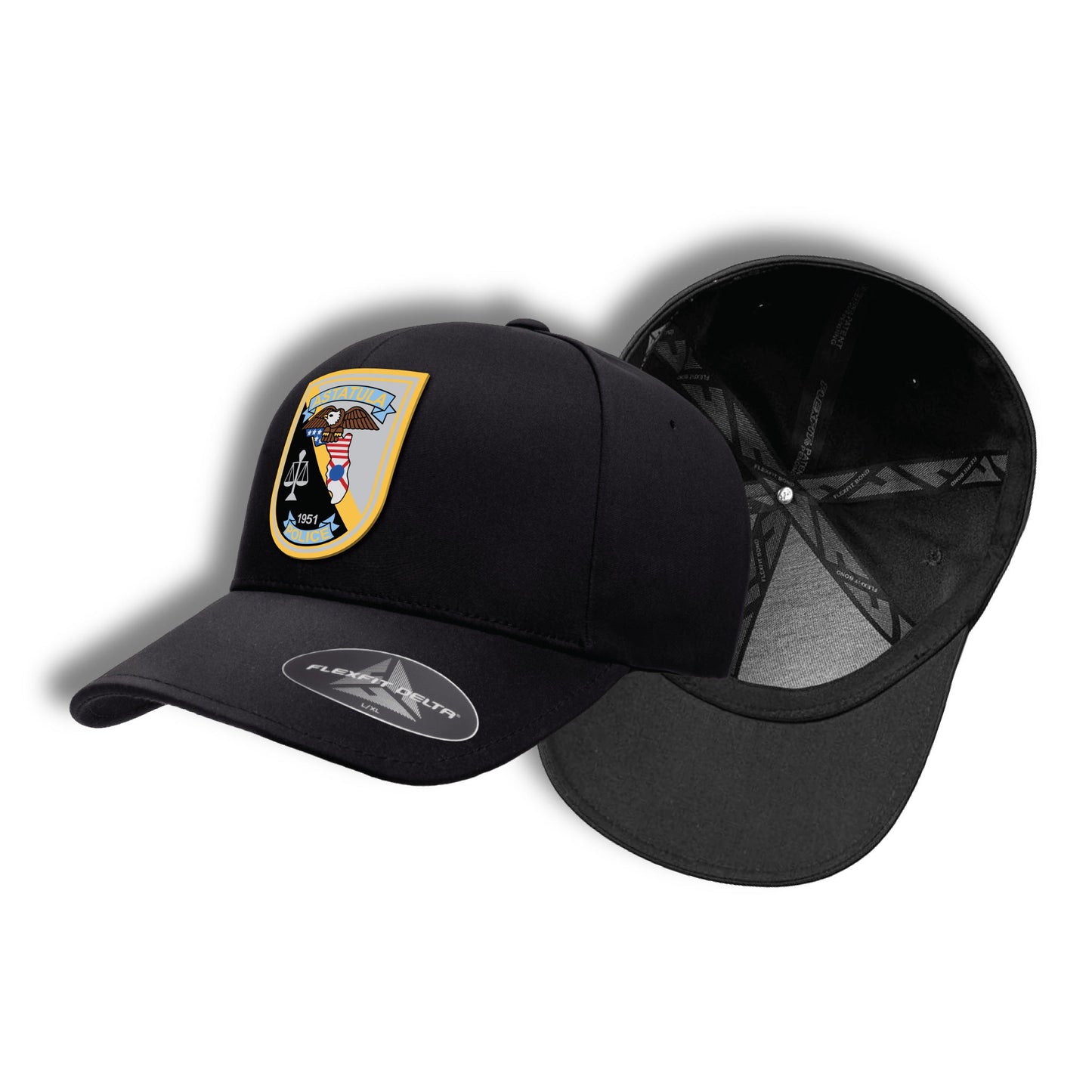 [ASTATULA PD] Flex Fit Delta® Cap [BLK/GRY]-13 Fifty Apparel