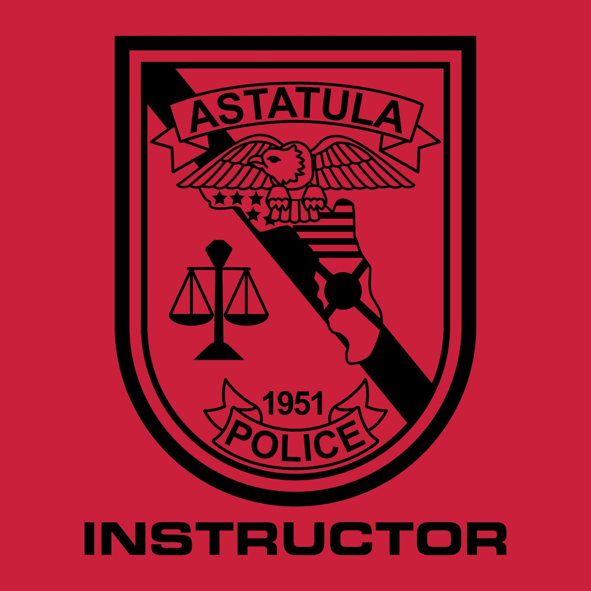 [ASTATULA PD] Instructor Utility Short Sleeve Shirts [RED]-13 Fifty Apparel