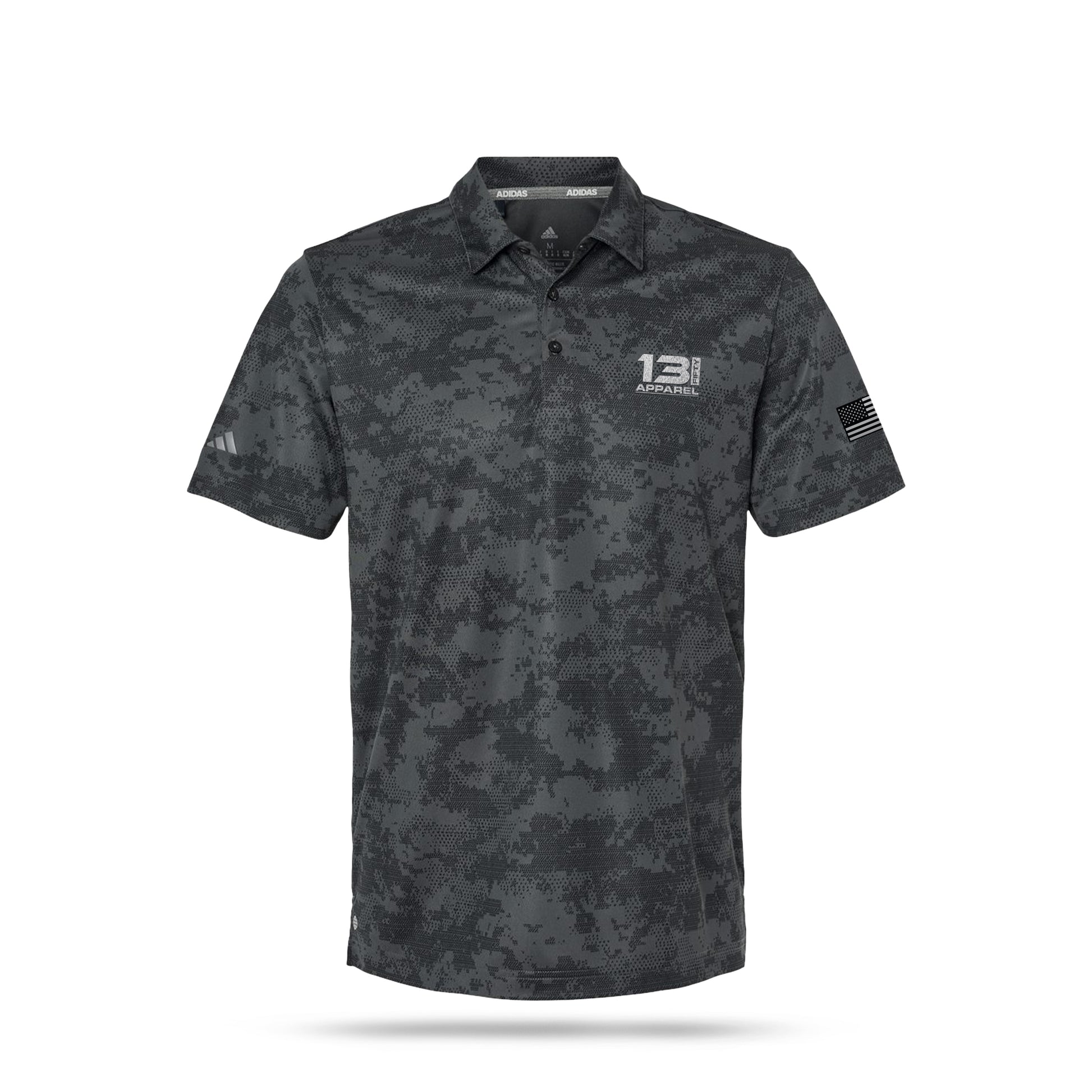 Adidas Camo Performance Polo — 13 Fifty Edition [DRK/GRY]-13 Fifty Apparel
