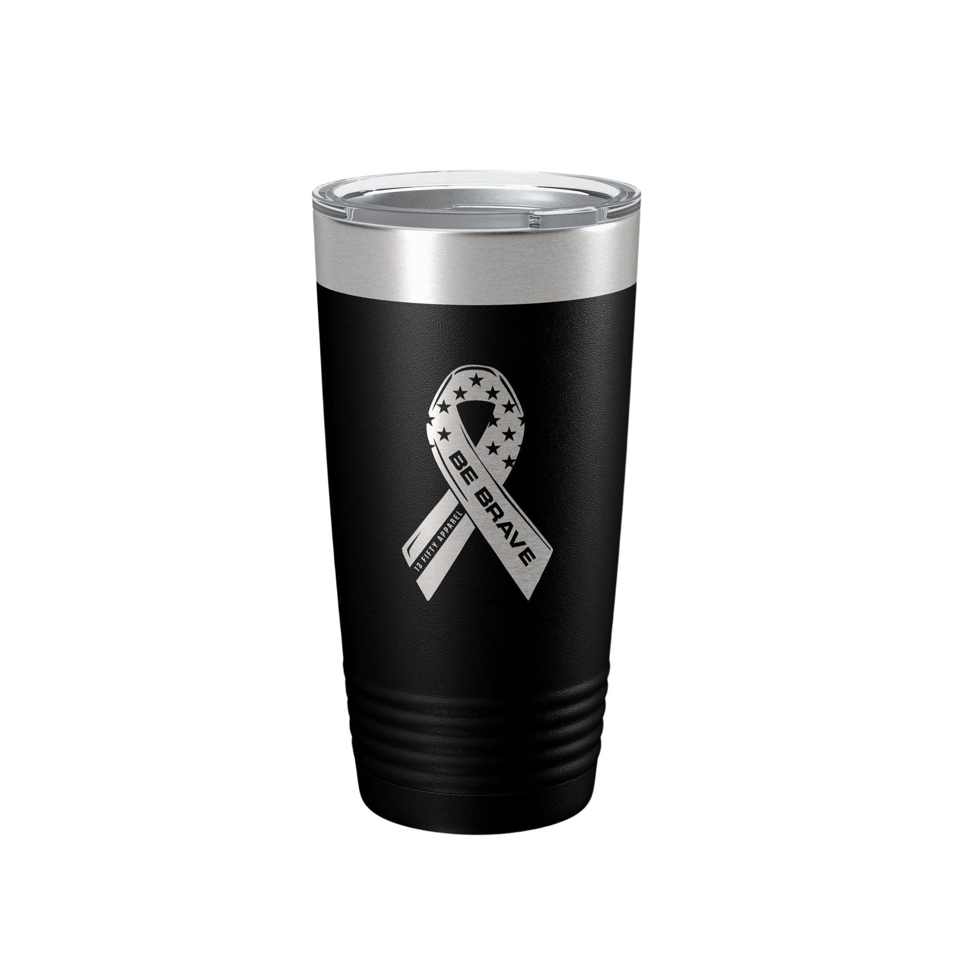 [BE BRAVE 24] Stainless Steel Tumbler [BLK]-13 Fifty Apparel