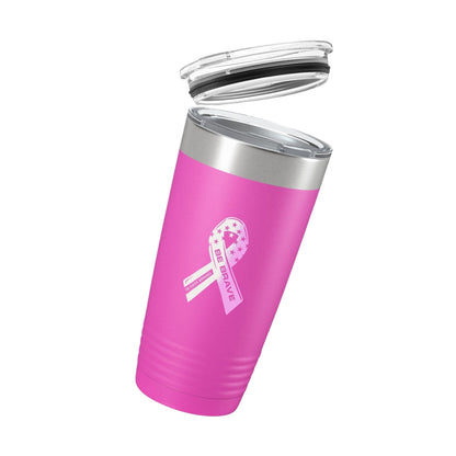 [BE BRAVE 24] Stainless Steel Tumbler [PINK]-13 Fifty Apparel