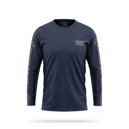 [BORDER PATROL] Cotton Blend Long Sleeve [NVY/GRY]-13 Fifty Apparel