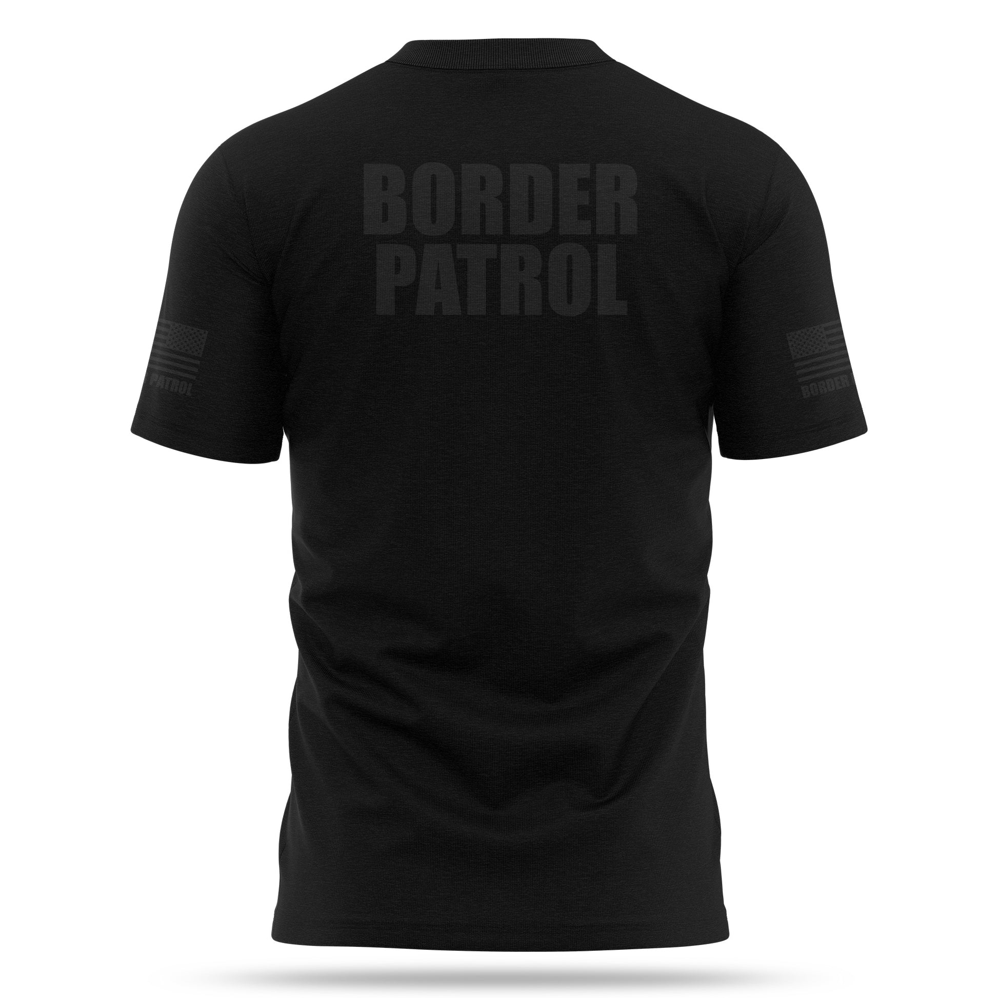[BORDER PATROL] Cotton Blend Shirt [BLK/BLK]-13 Fifty Apparel