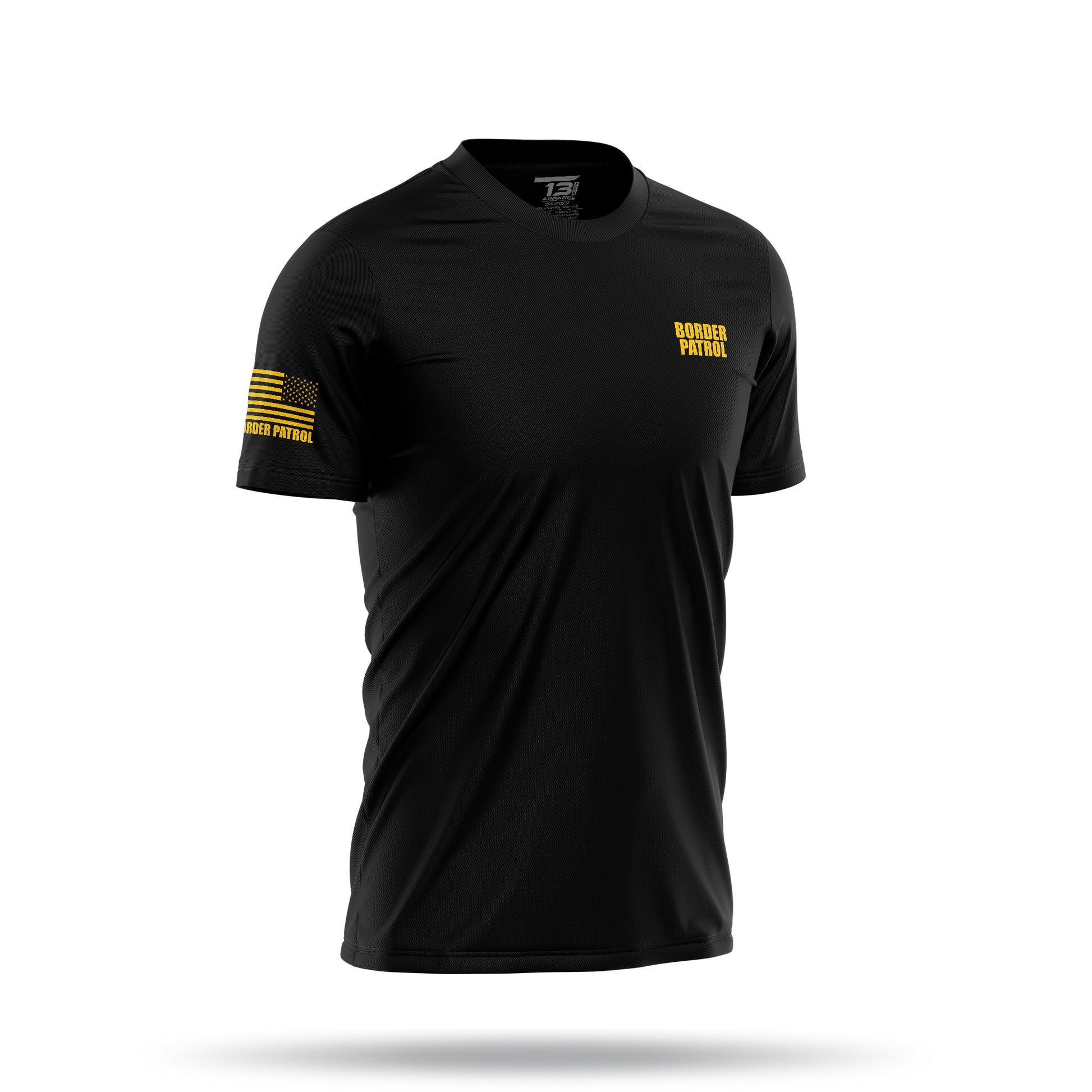 [BORDER PATROL] Cotton Blend Shirt [BLK/GLD]-13 Fifty Apparel
