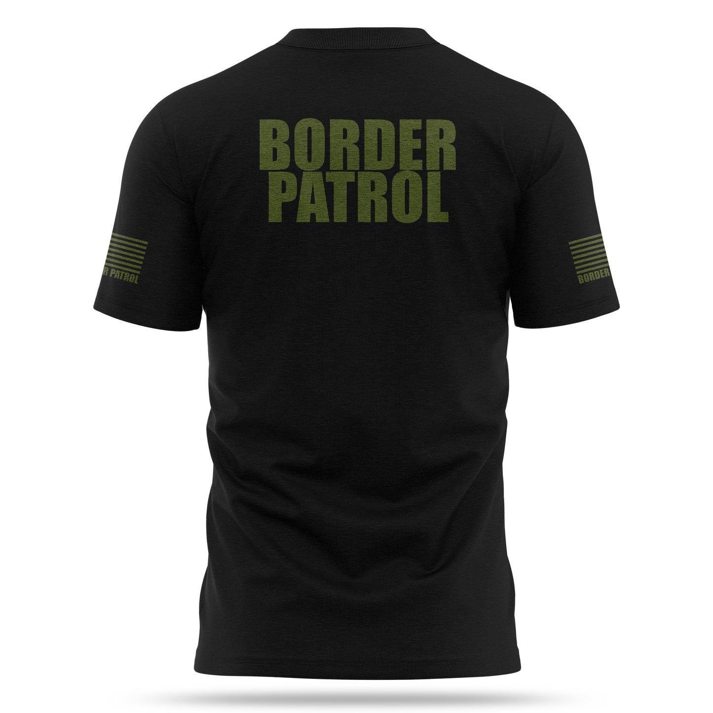 [BORDER PATROL] Cotton Blend Shirt [BLK/GRN]-13 Fifty Apparel