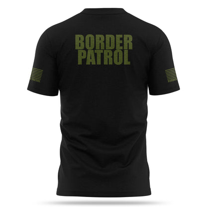 [BORDER PATROL] Cotton Blend Shirt [BLK/GRN]-13 Fifty Apparel