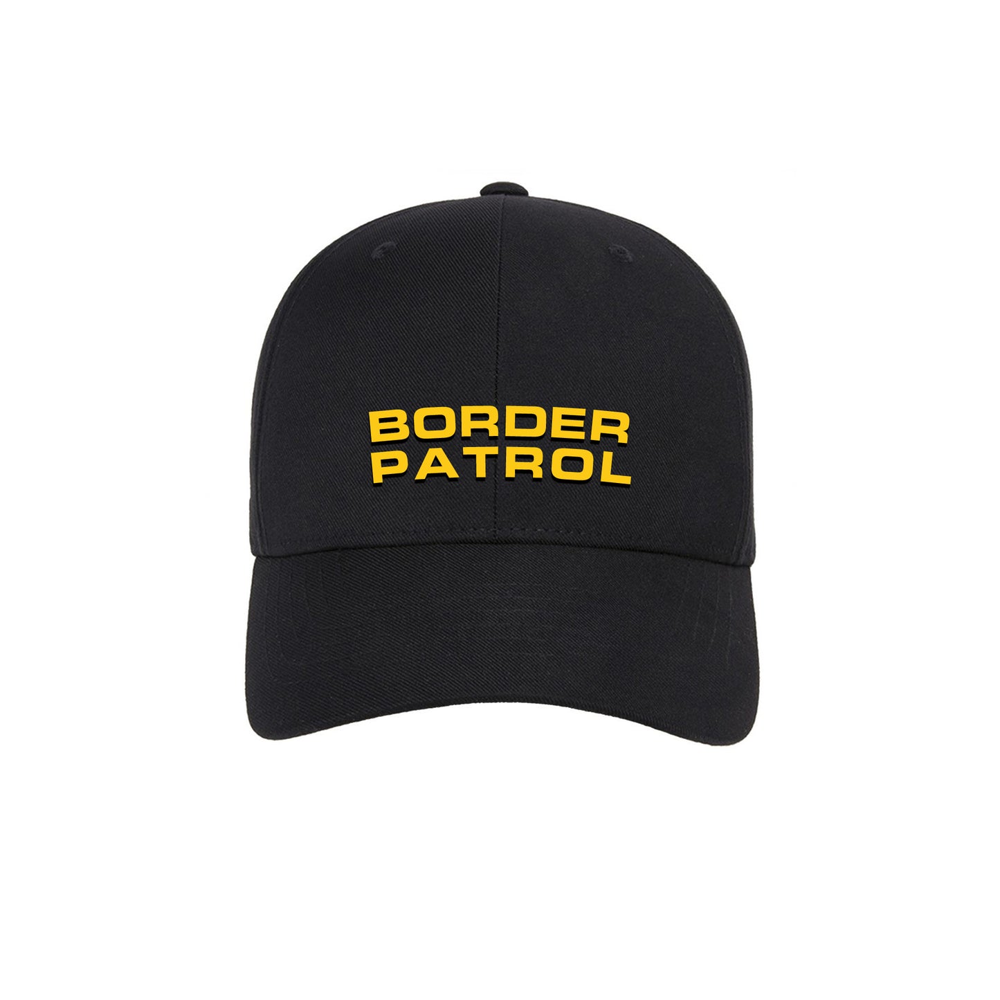 [BORDER PATROL] Flexfit® Adjustable Cap [BLK/GLD]-13 Fifty Apparel