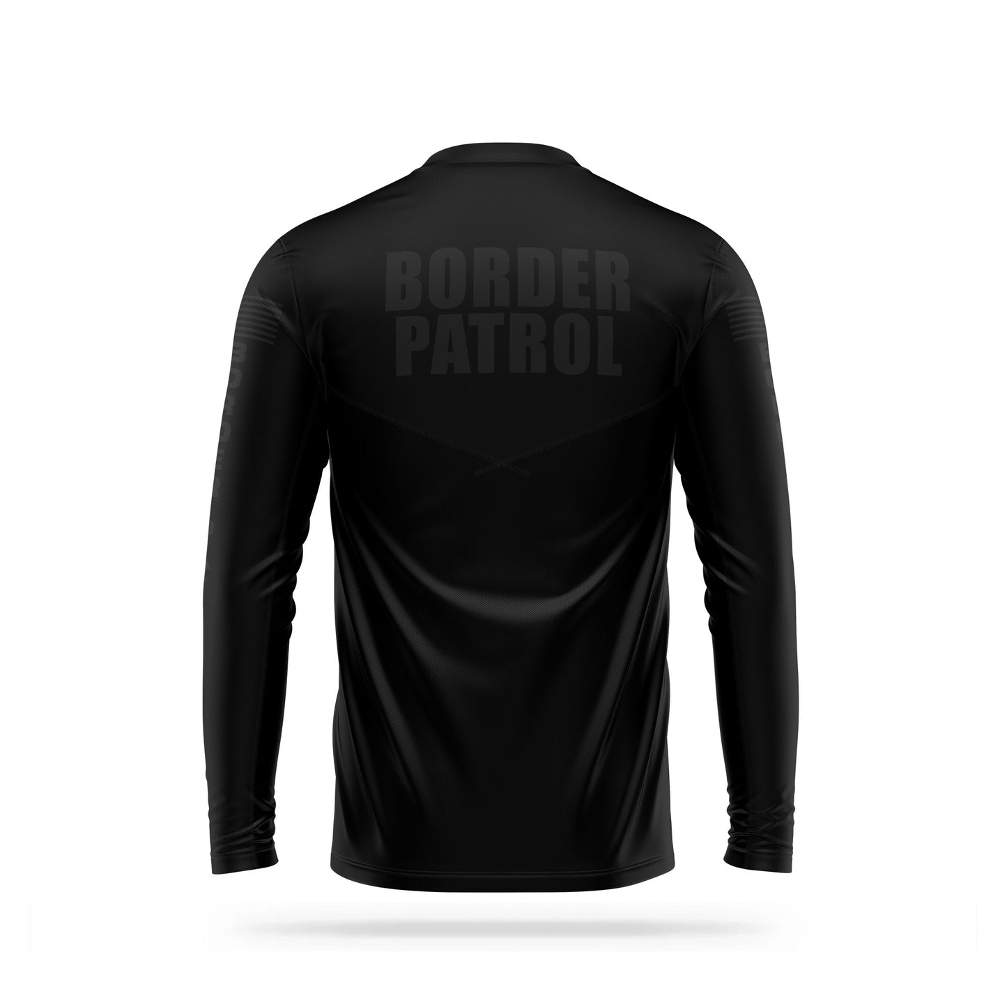 [BORDER PATROL] Men's Utility Long Sleeve [BLK/BLK] 13 Fifty Apparel 