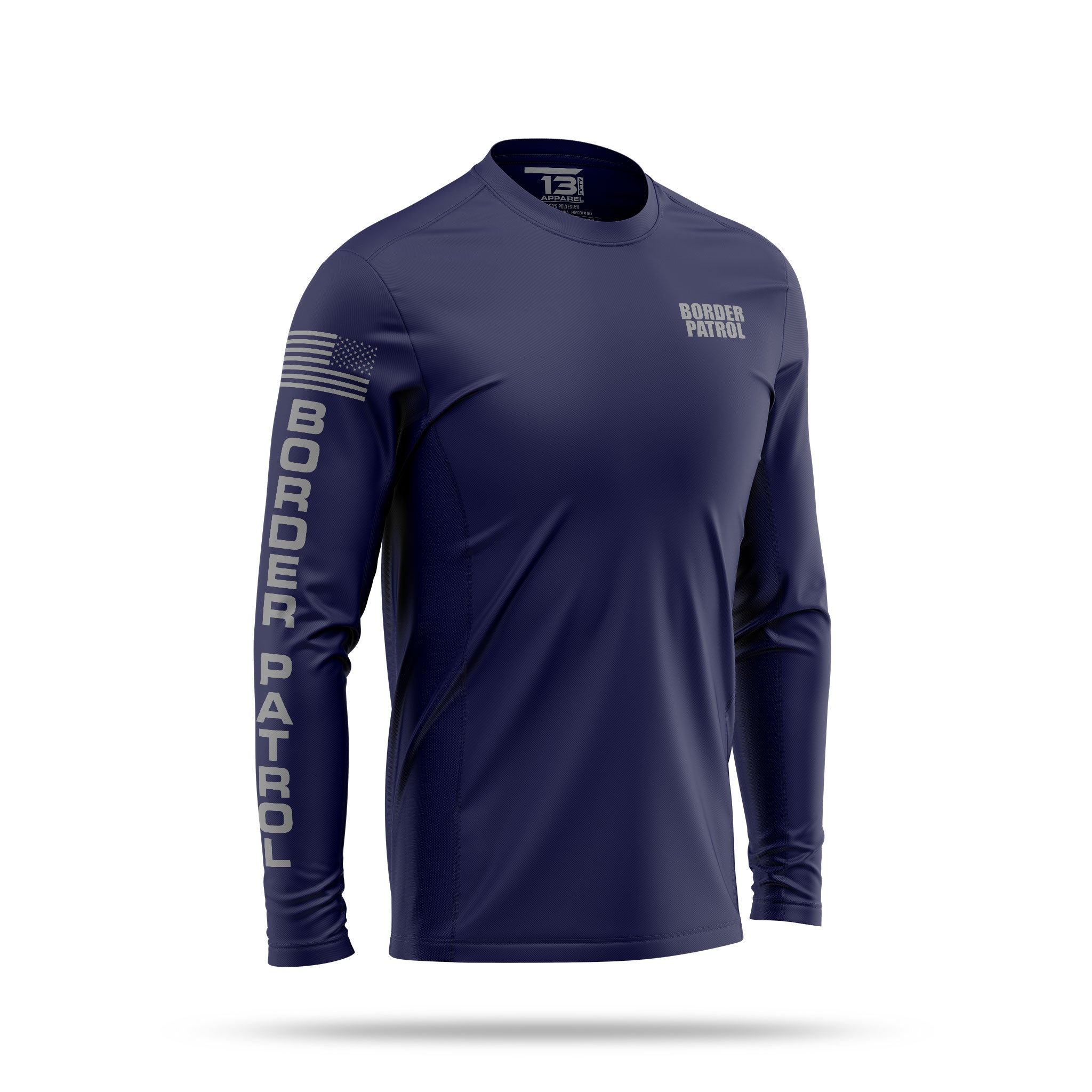 [BORDER PATROL] Men's Utility Long Sleeve [NVY/GRY]-13 Fifty Apparel