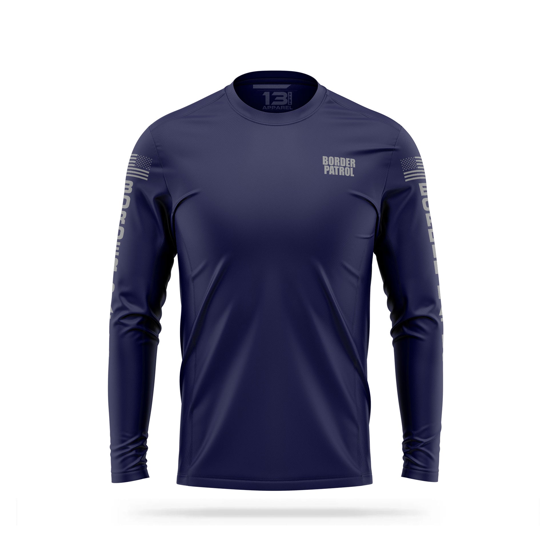 [BORDER PATROL] Men's Utility Long Sleeve [NVY/GRY]-13 Fifty Apparel
