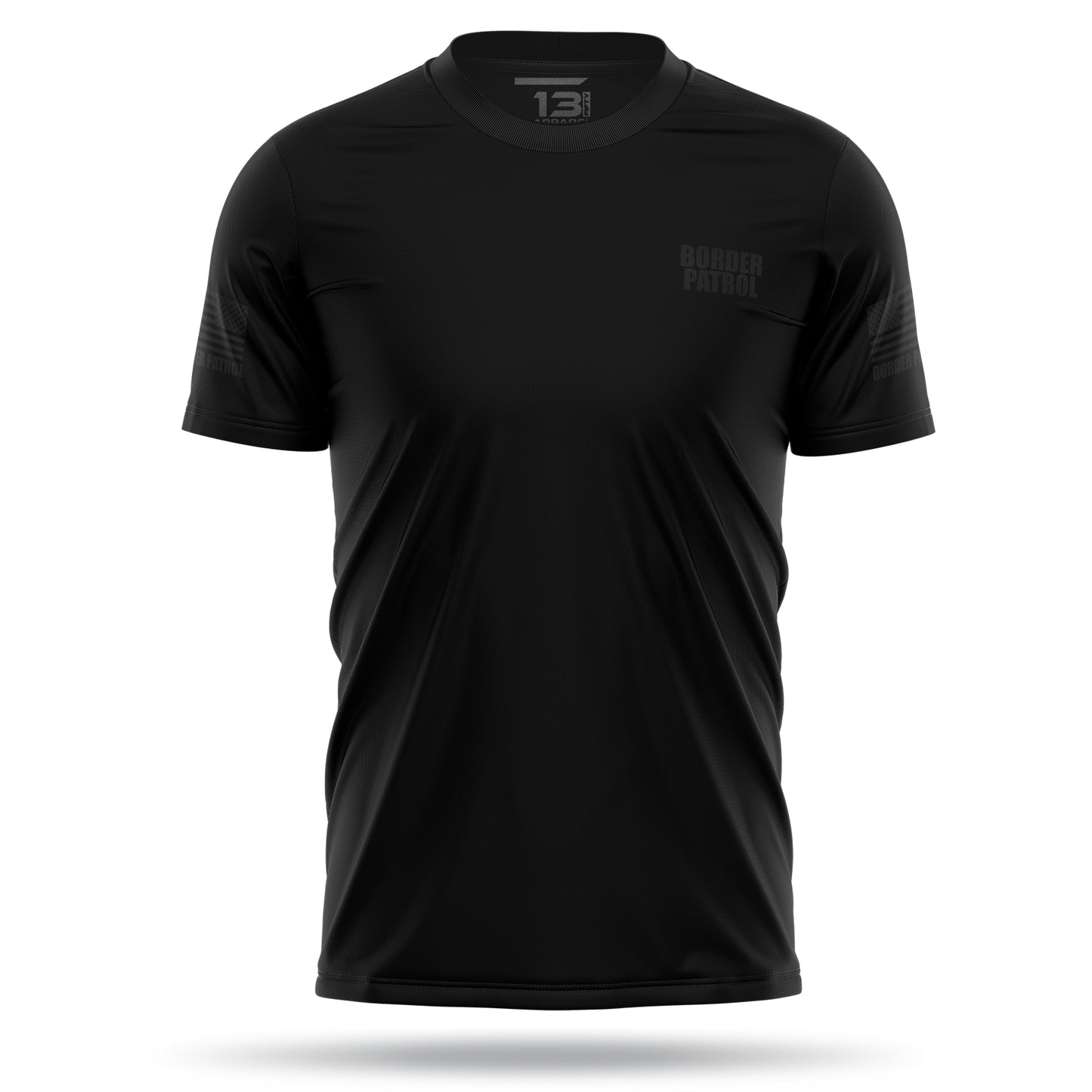 [BORDER PATROL] Men's Utility Shirt [BLK/BLK]-13 Fifty Apparel