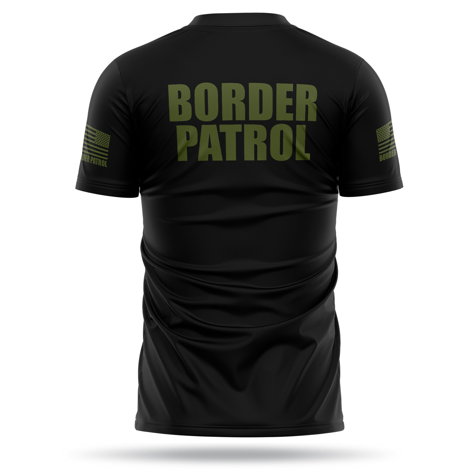 [BORDER PATROL] Men's Utility Shirt [BLK/GRN]-13 Fifty Apparel